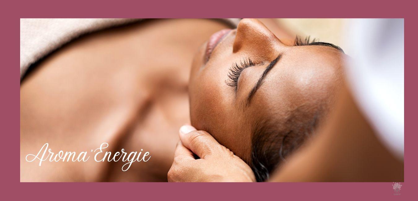 Aroma energie massage huile essentielle soin energetique mahalovie bien etre